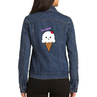 Not Vanilla Ice Cream Ladies Denim Jacket | Artistshot