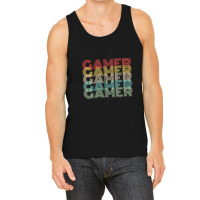 Gamer Retro Vintage 8bit Arcade Gaming Tank Top | Artistshot