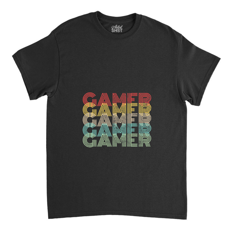 Gamer Retro Vintage 8bit Arcade Gaming Classic T-shirt by ChandraGay | Artistshot