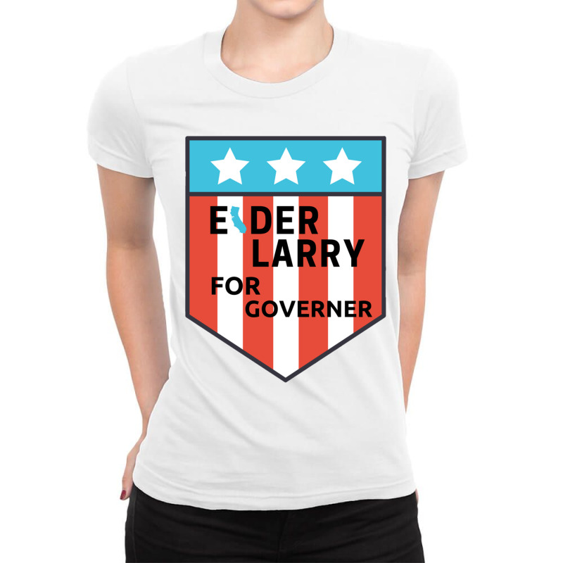 Larry Elder ! California Governor Ladies Fitted T-Shirt by cm-arts | Artistshot