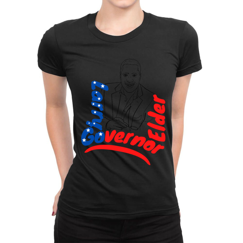 Larry Elder Governor Of California Ladies Fitted T-Shirt by OSWALDOLIMART | Artistshot