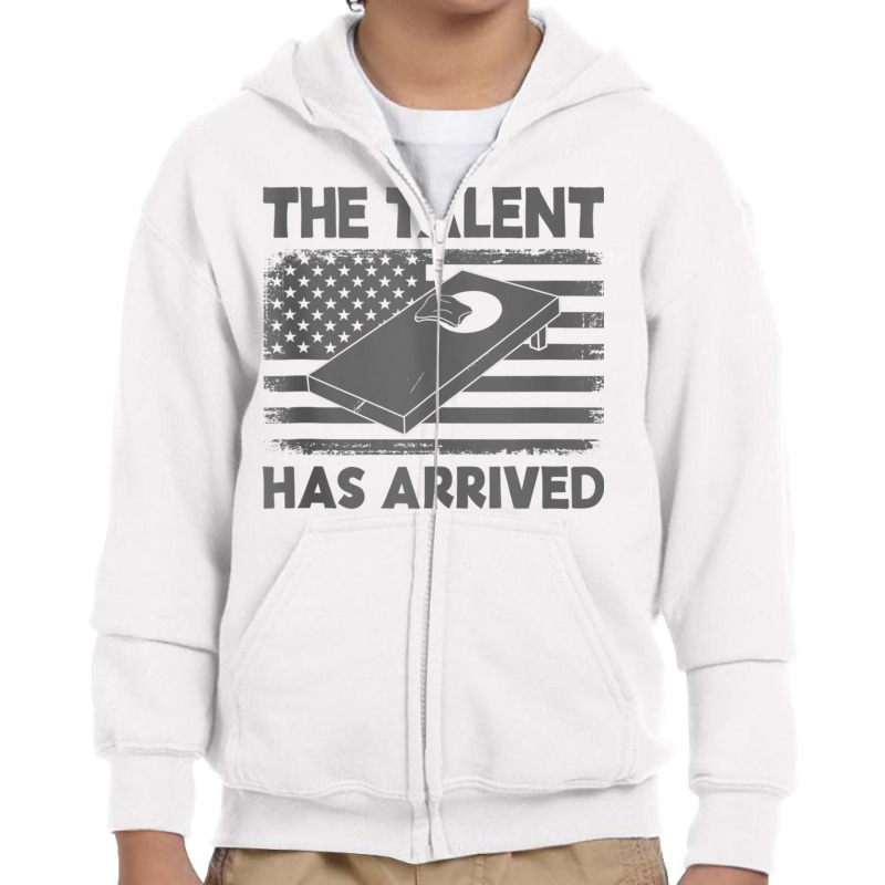 The Talent Has Arrived Cornhole Team Bean Bag Funny Cornhole Tank Top Youth Zipper Hoodie by cm-arts | Artistshot