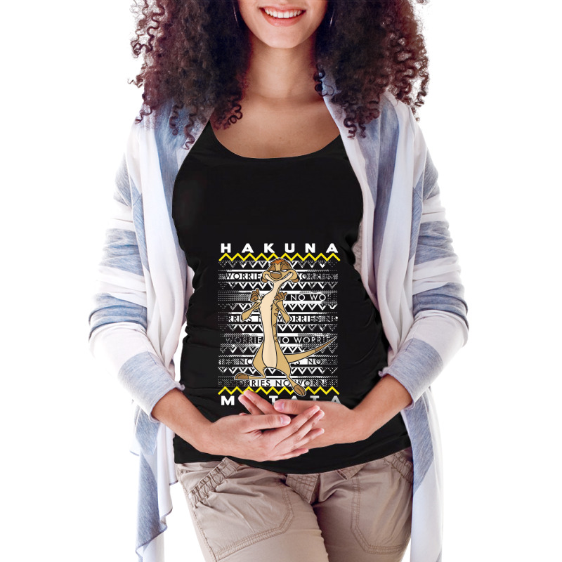 Funny Lion And King Timon Ugly Christmas Graphic Maternity Scoop Neck T-shirt by CrawfordMoes | Artistshot