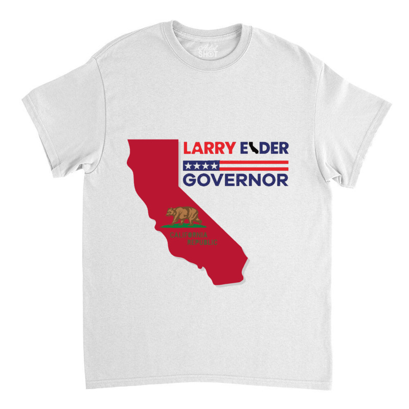 Larry Elder For California Governor Flag Newsom Funny Classic T-shirt by cm-arts | Artistshot