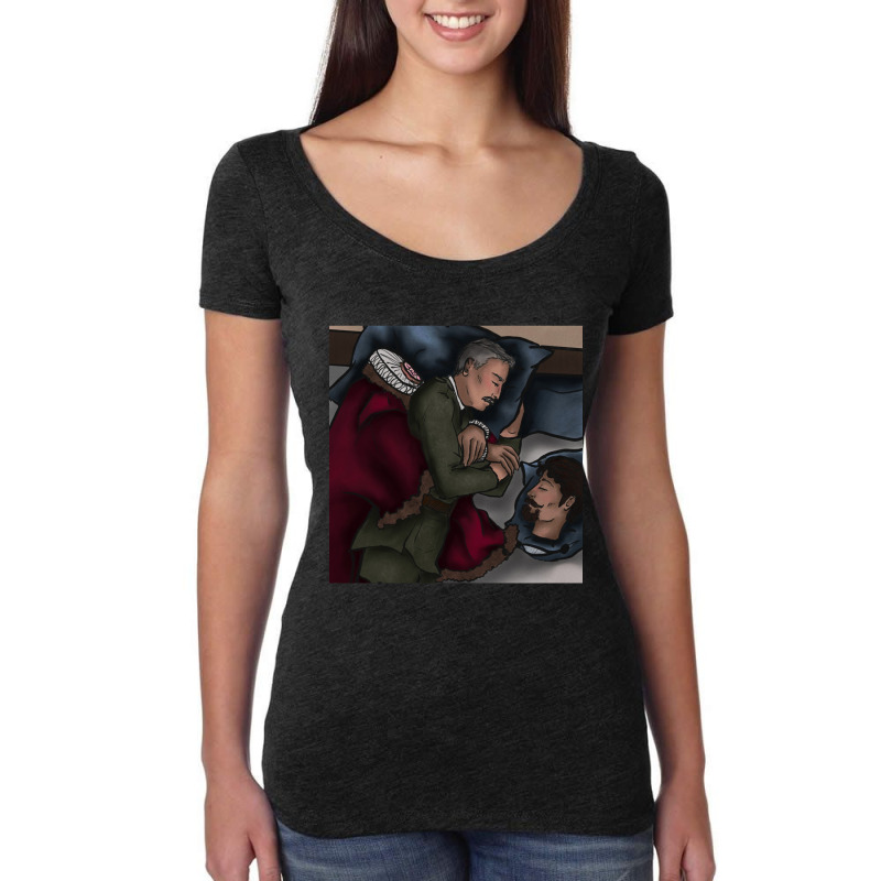 Caphrey Spooning Acrylic Block Women's Triblend Scoop T-shirt by OSWALDOLIMART | Artistshot