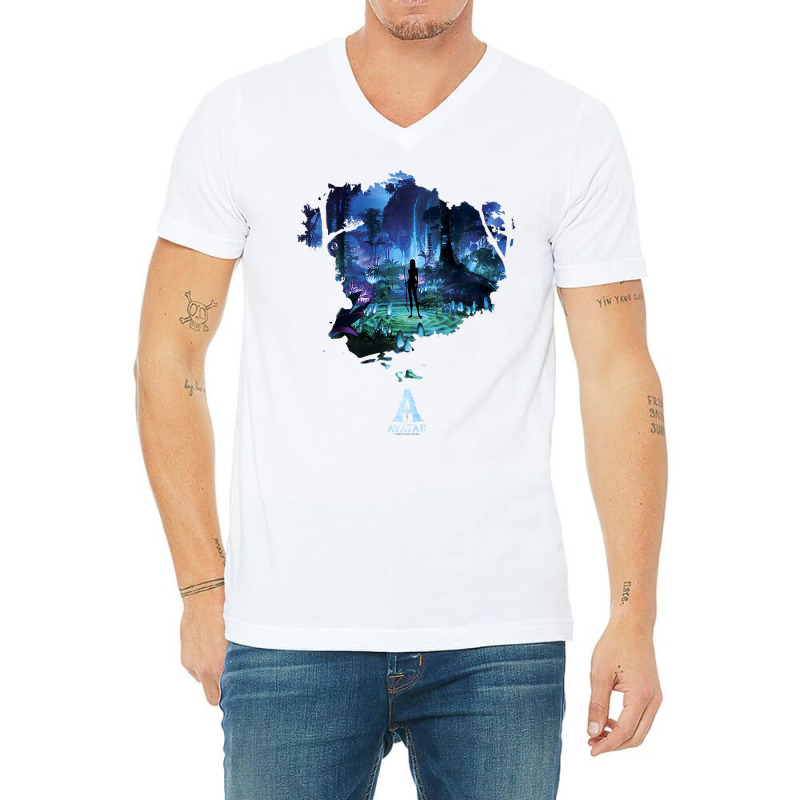 Avatar Pandora At Night Movie Poster Premium T Shirt V-neck Tee | Artistshot