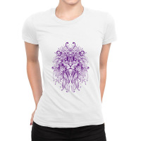 Lion Ornamental Ladies Fitted T-shirt | Artistshot