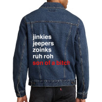 Scoobynatural Catchphrases Men Denim Jacket | Artistshot