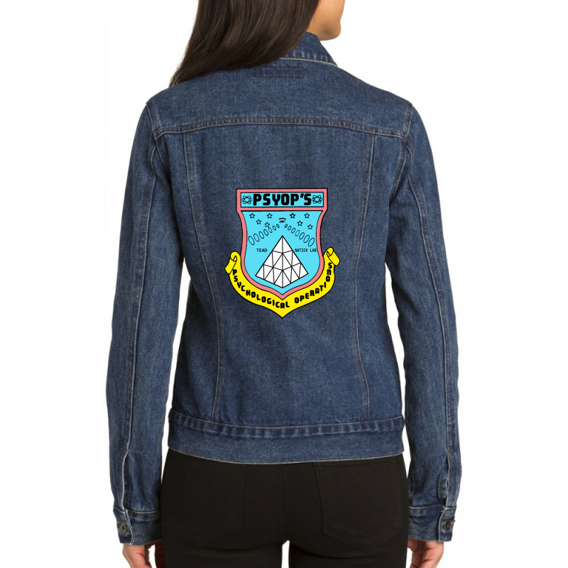 Psychological Operations Ladies Denim Jacket by SusanCartrette | Artistshot