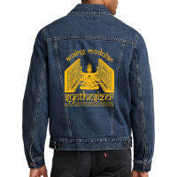 Modular Synthesizer God For Electronic Musician Men Denim Jacket | Artistshot