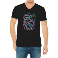 Modular Synthesizer Patch Cables 1 V-neck Tee | Artistshot