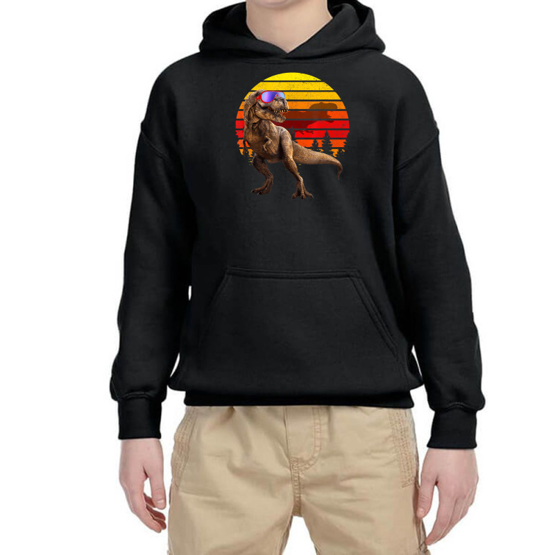 Jurassic Rex Sunglasses Rero Vinage Dinosaur Youth Hoodie | Artistshot