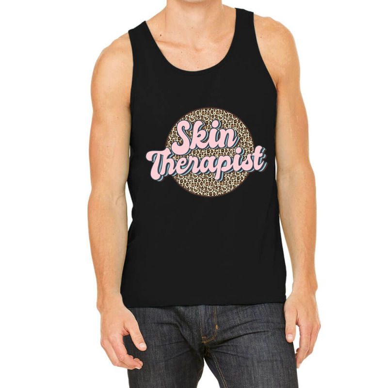 Skin Therapist Esthetician Leopard Skincare Tank Top | Artistshot