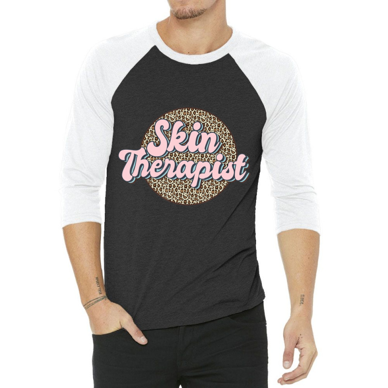 Skin Therapist Esthetician Leopard Skincare 3/4 Sleeve Shirt | Artistshot