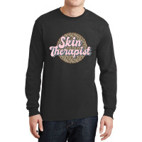 Skin Therapist Esthetician Leopard Skincare Long Sleeve Shirts | Artistshot