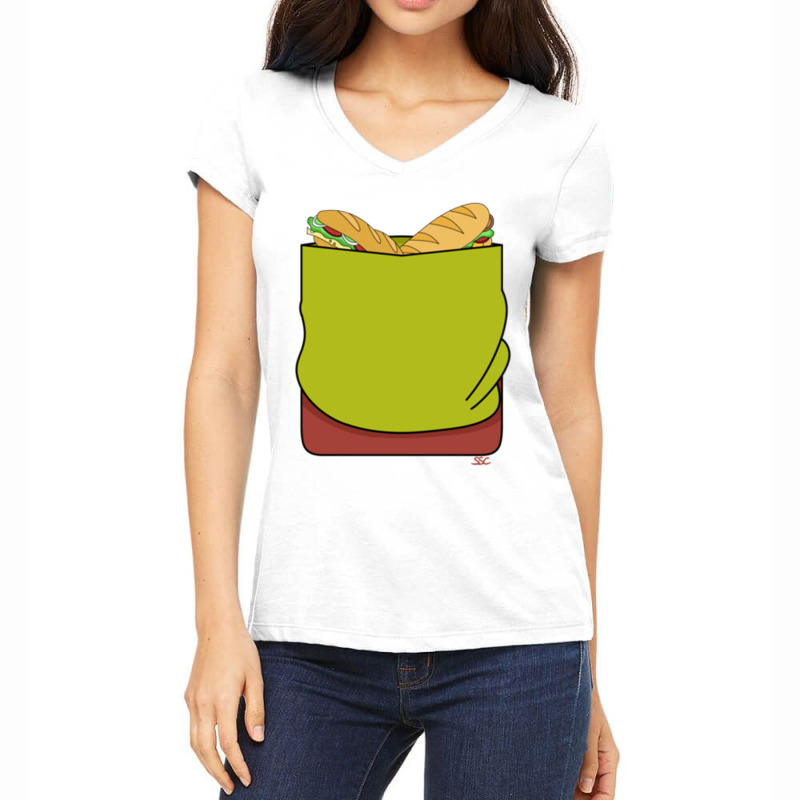 Zoinks! Pocket Women's V-Neck T-Shirt by BOBBYDAVIS | Artistshot