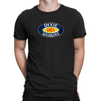 Dixie Oil & Gasoline Vintage Sign T-shirt | Artistshot