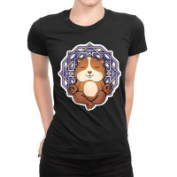 Guinea Pig Meditating Women Meditation Relaxation Yoga Ladies Fitted T-shirt | Artistshot