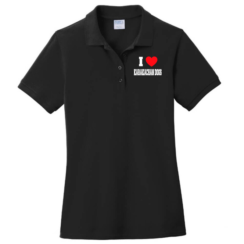 I Love Karakachan Dogs Ladies Polo Shirt by WZ90 | Artistshot