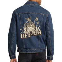 Scandinavian Uff Da Popular Nordic Quotes And Sayings Men Denim Jacket | Artistshot