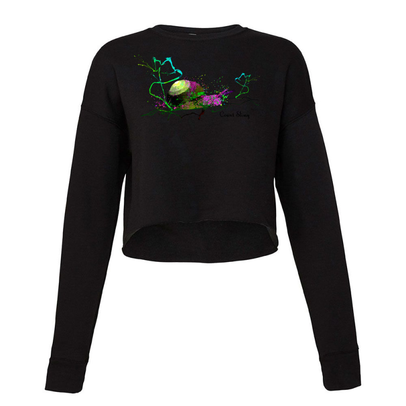 Snails Count Slimy Cropped Sweater by hawkunicorn | Artistshot