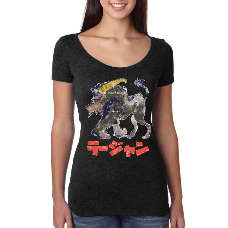 Monsters Hunters Rise Rajang Kanjis Women's Triblend Scoop T-shirt by LUISRTORRES | Artistshot