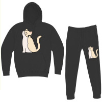 Cat Sitting Hoodie & Jogger Set | Artistshot