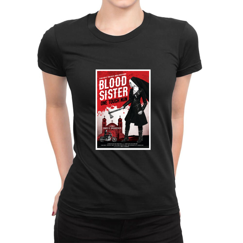 Blood Sister One Tough Nun Movie Poster - Infinite Jest - David Foster Ladies Fitted T-Shirt by DarienMeredith | Artistshot