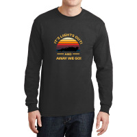 Formula One Retro Sunset Design - It's Lights Out And Away We Go Long Sleeve Shirts | Artistshot