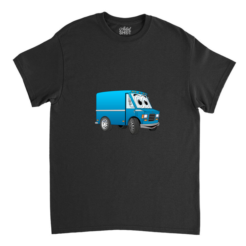 Blue Mini Van Cartoon Classic T-shirt by saterseim | Artistshot