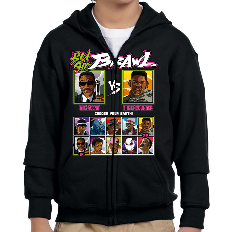 Bel Air Brawl - Will Smith Vs Youth Zipper Hoodie by macklinsampson | Artistshot