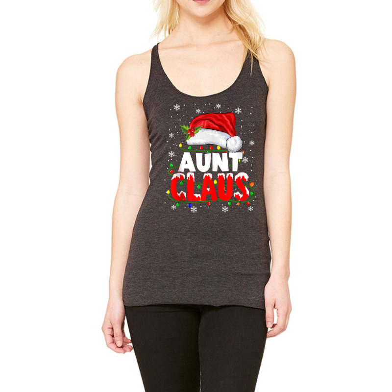 Aunt Claus Christmas 2022 Family Matching Pajama Xmas Light Tank Top Racerback Tank by cm-arts | Artistshot