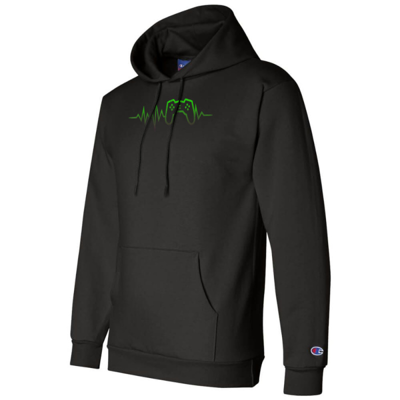 Gamer Heartbeat Video Game Lover S Champion Hoodie by hoangan | Artistshot