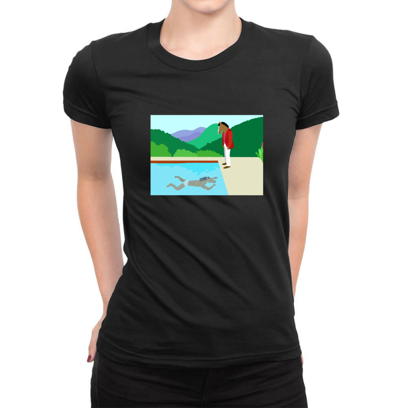 Minimal Horseman Ladies Fitted T-Shirt by JenniferAllen | Artistshot