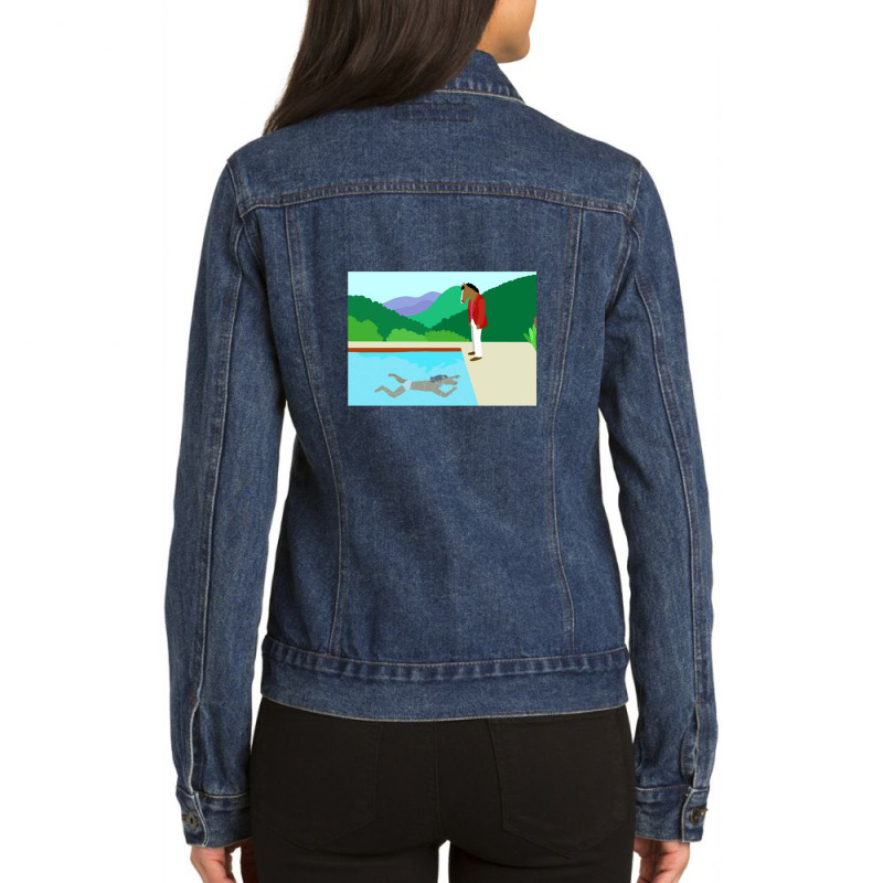 Minimal Horseman Ladies Denim Jacket by JenniferAllen | Artistshot