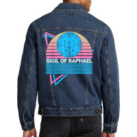 Sigil Of Raphael Archangel Sigil Retro T Shirt Men Denim Jacket | Artistshot