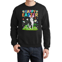 Happy Easter Funny Siberian Husky Dog Easter Sunday Crewneck Sweatshirt | Artistshot