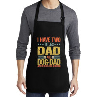 Dog Lover Dad Puppy Father Quote Fathers Day Saying Medium-length Apron | Artistshot