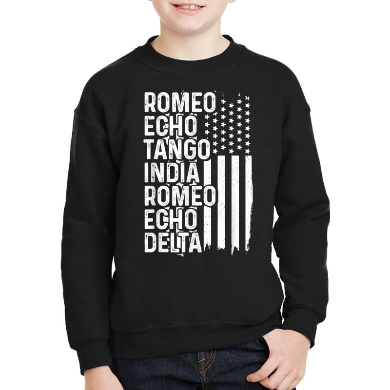 Phonetic Alphabet Airplane Pilot Vintage Aviation Patriotic T Shirt Youth Sweatshirt | Artistshot