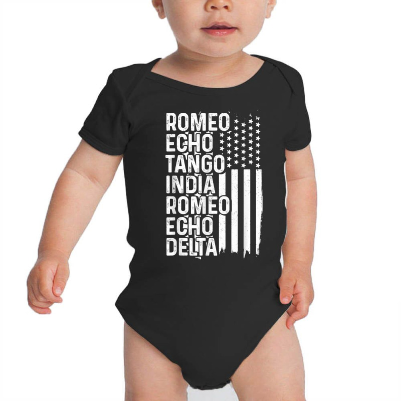 Phonetic Alphabet Airplane Pilot Vintage Aviation Patriotic T Shirt Baby Bodysuit | Artistshot