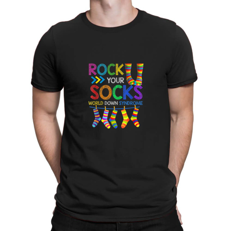 World Down Syndrome Day Rock Your Socks Awareness T-shirt | Artistshot