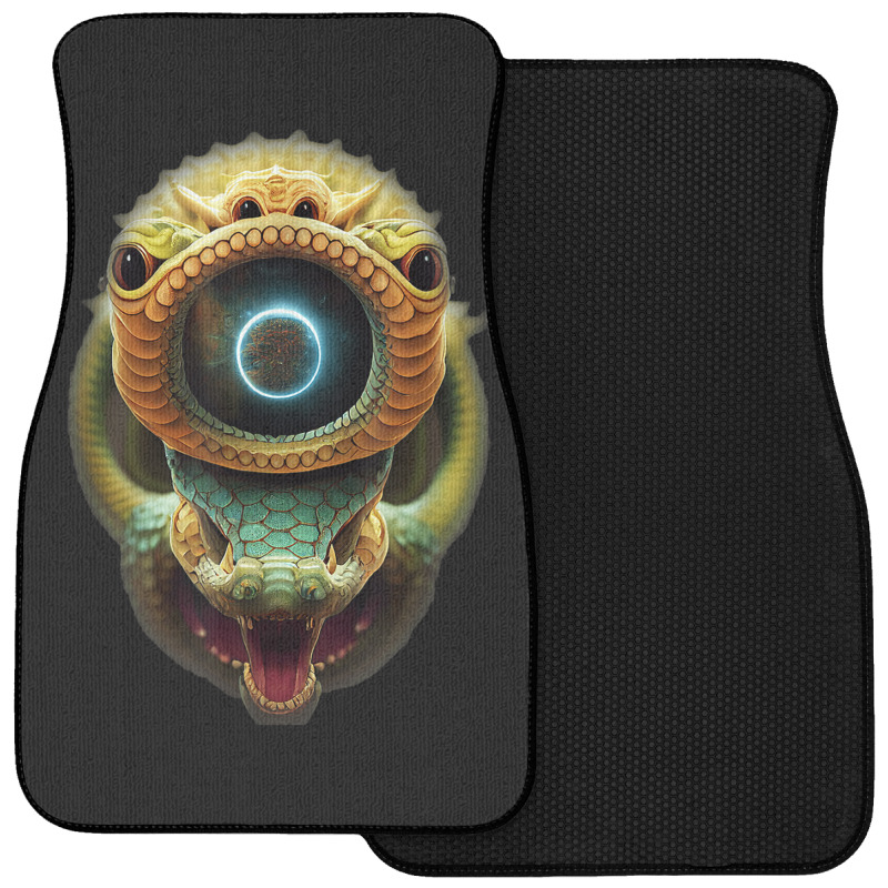 Serpentine Water A Monster Huge Eyes Halloween Mythical Front Car Mat | Artistshot