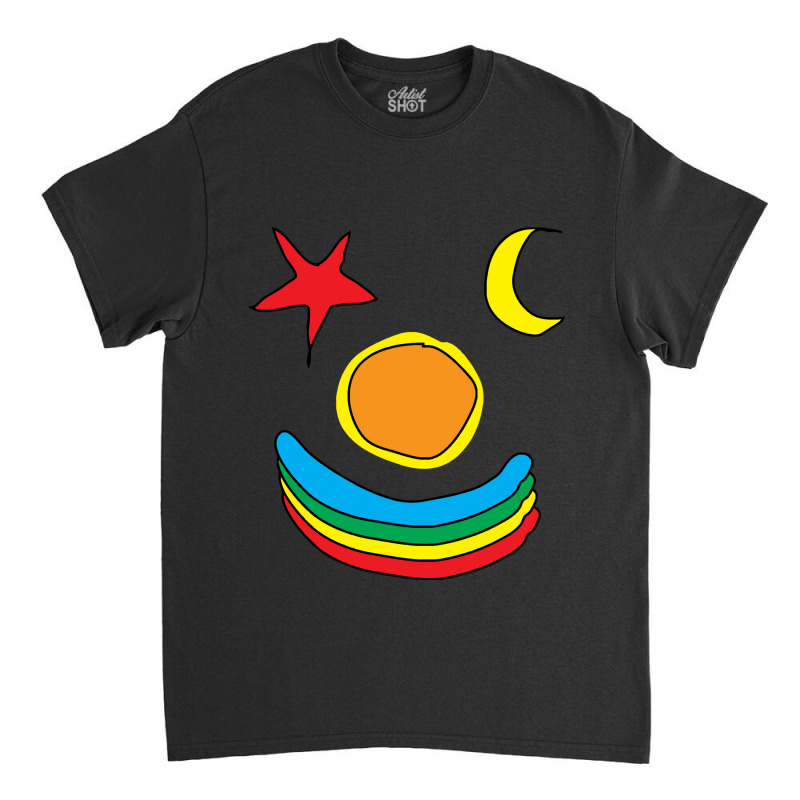 Stars And Moonstars, Moon, Sun And Rainbow Classic T-shirt by hawkunicorn | Artistshot