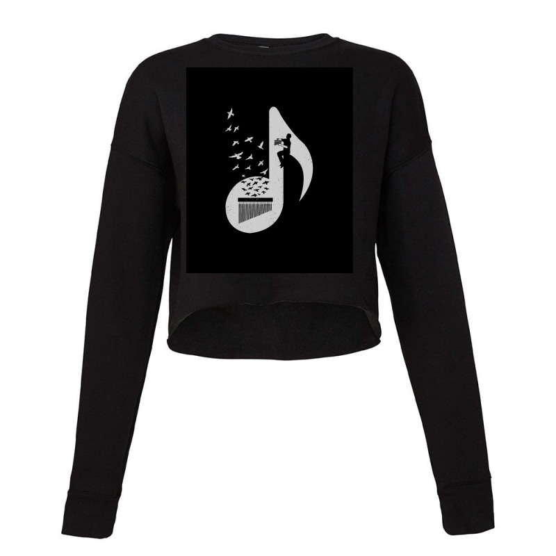 Musical Note   Chimes Cropped Sweater by cm-arts | Artistshot