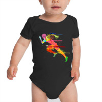 Sprinter Track And Field Runner Running Marathon Baby Bodysuit | Artistshot