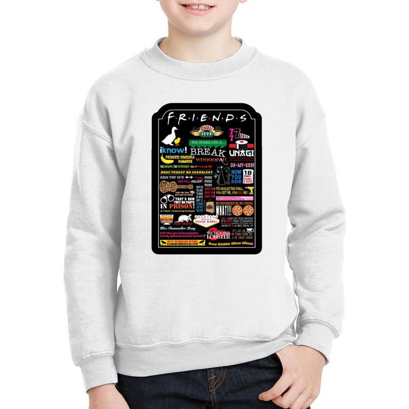 Friends Quote's Youth Sweatshirt | Artistshot