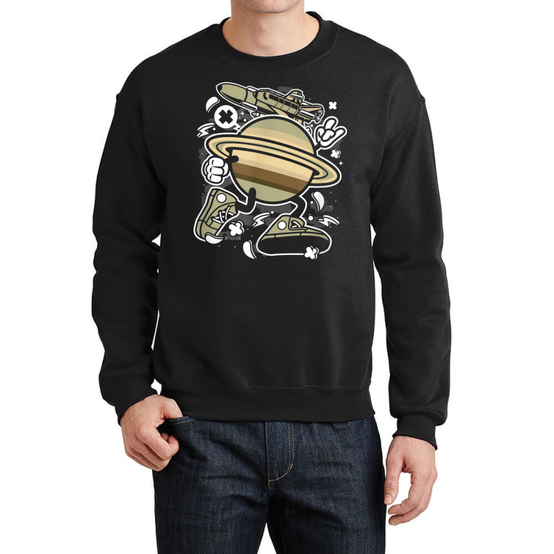 Funny Science Space Planet Pluto Crewneck Sweatshirt | Artistshot