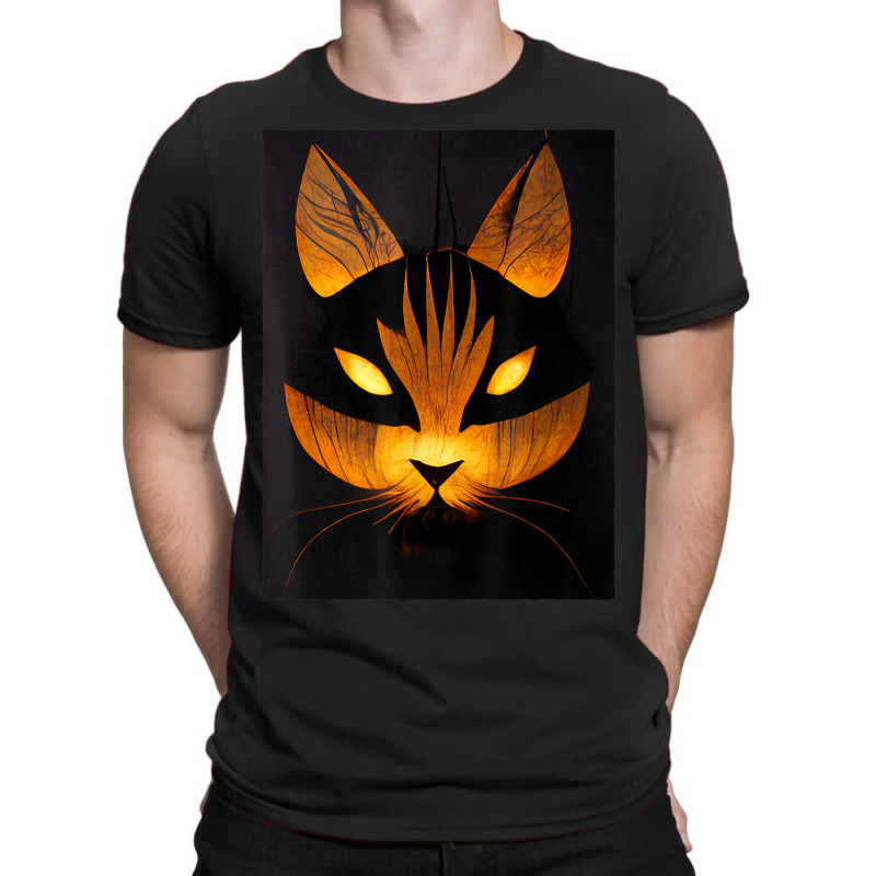 Halloween Cat   Spooky Kitty   Creepy Halloween Party T-shirt | Artistshot