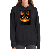 Halloween Cat   Spooky Kitty   Creepy Halloween Party Vintage Hoodie | Artistshot