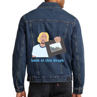 Look At This Graph Vine Men Denim Jacket | Artistshot